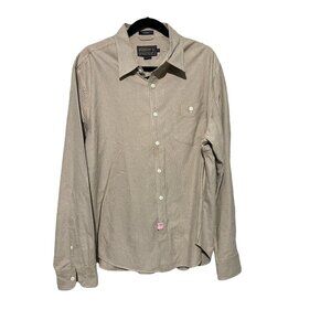 Pendleton Men's Woolen Button-Down Mills Cream Tan XL